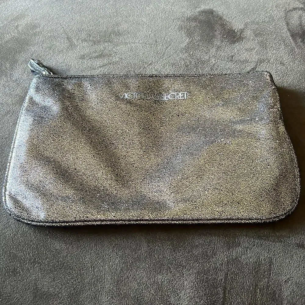 🌟 Victoria Secret Silver Large Clutch